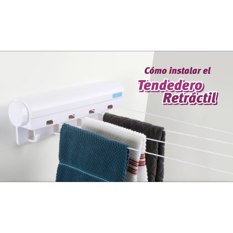 Tendedero De Ropa Retractil