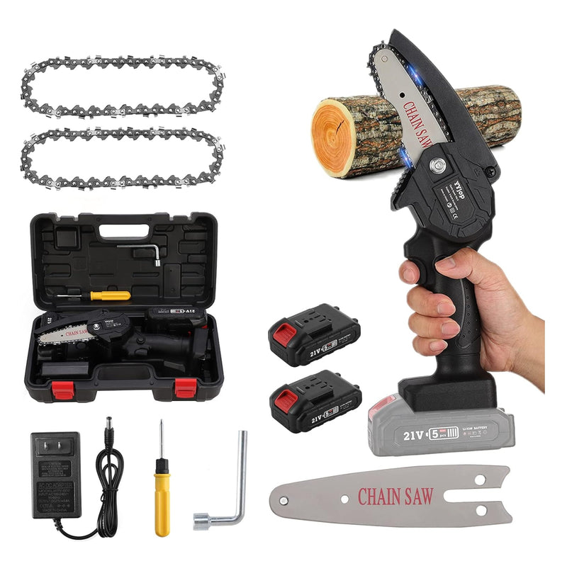 Motosierra Pro Portatil Doble Bateria